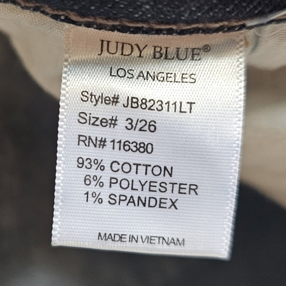 Judy Blue Women's Blue Distressed Jeans - Picture 6 of 14